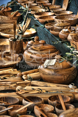 Wood Dishes, Lucca, Italy