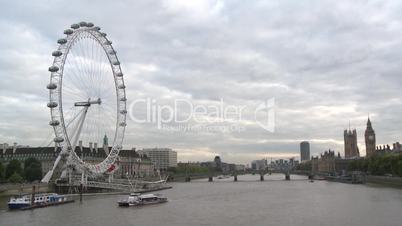 London: London Eye mit Big Ben und Houses of Parliament (1)
