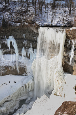 Frozen Tews Falls - Vertical orientation.