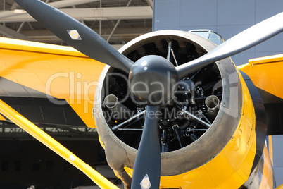 Army Co-operation single engine Westland Lysander III aircraft, front part of the body view.