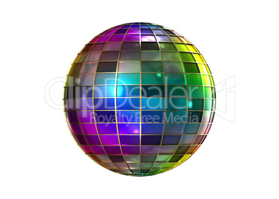 Full color strange disco ball