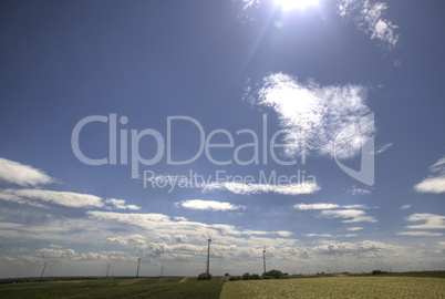 Lanscape with wind mills