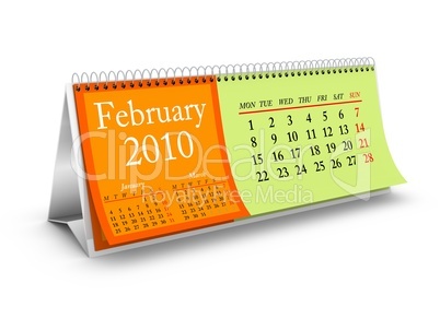 February 2010 Desktop Calendar