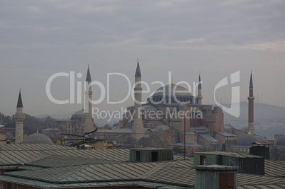 Hagia Sophia - Dächer über Istanbul