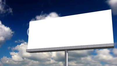 Blank billboard