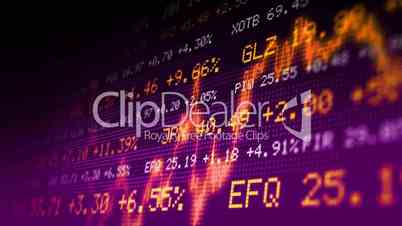Stock exchange trading board