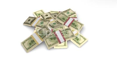 Pile of 100-dollar bills