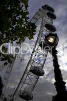 London: London Eye mit Laterne (Farbe)