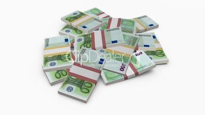 Pile of 100-euro bills