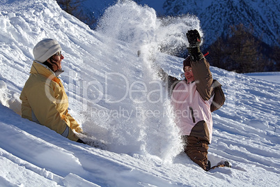 Spass im Schnee