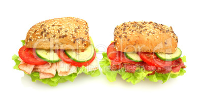 Leckere und frische Sandwichs