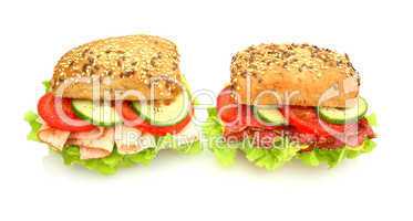Leckere und frische Sandwichs