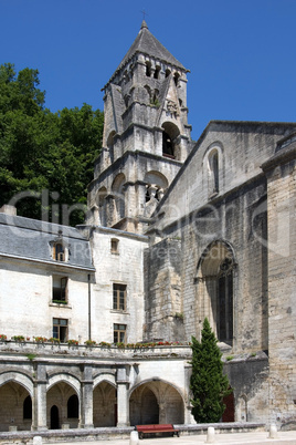 Brantome Bell-tower,Saint-Pierre abbey church & cloister, France