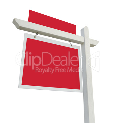 Blank Real Estate Sign