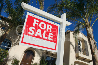 Home For Sale Sign & New Home