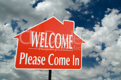 Welcome, Please Come In Sign