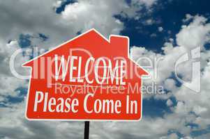 Welcome, Please Come In Sign