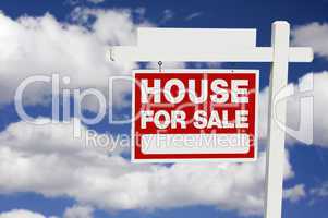 Home For Sale sign on Clouds