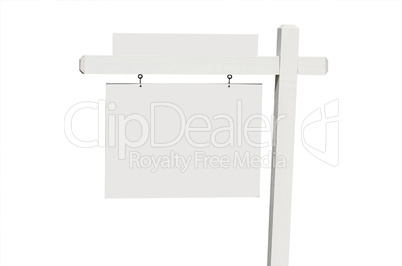 Blank Real Estate Sign