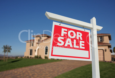 Home For Sale Sign & New Home