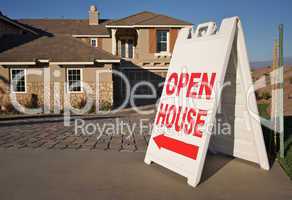 Open House Sign & New Home