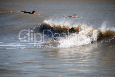 Surfer in Galveston, Texas, 2008