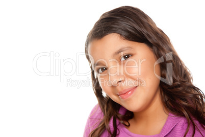 Pretty Hispanic Girl Portrait