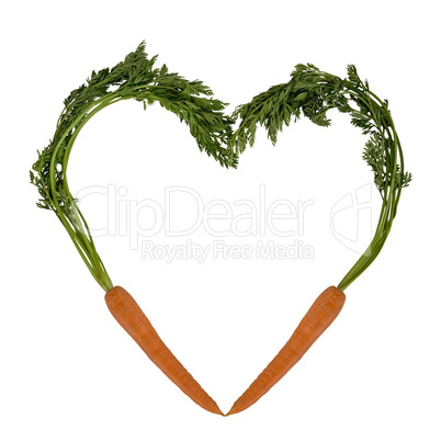 Karotten Herz - Liebe geht durch den Magen