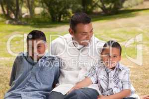 Father and Sons in the Park