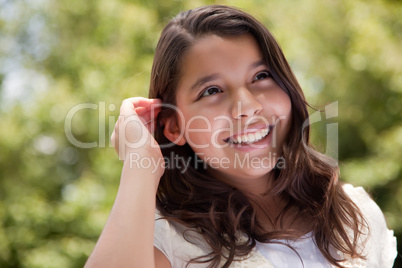 Cute Happy Girl in the Park