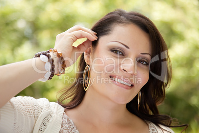 Attractive Woman in the Park