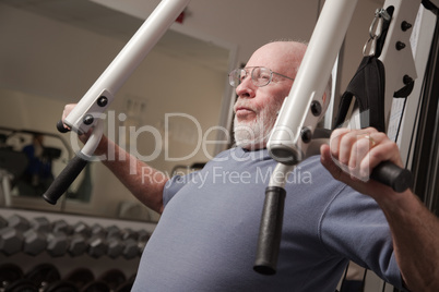 Senior Adult Man in the Gym