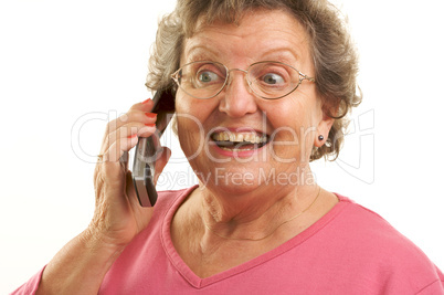 Senior Woman Using Cell Phone Senior Woman Using Cell Phone