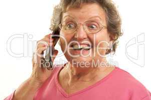 Senior Woman Using Cell Phone