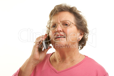 Senior Woman Using Cell Phone Senior Woman Using Cell Phone