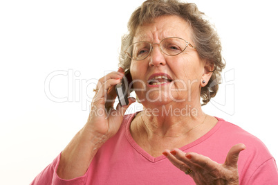 Senior Woman Using Cell Phone