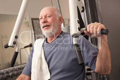 Senior Adult Man in the Gym