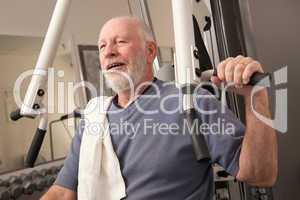 Senior Adult Man in the Gym