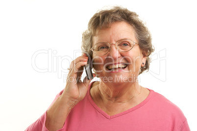 Senior Woman Using Cell Phone