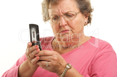 Senior Woman Using Cell Phone