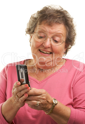 Senior Woman Using Cell Phone