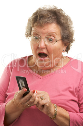 Senior Woman Using Cell Phone