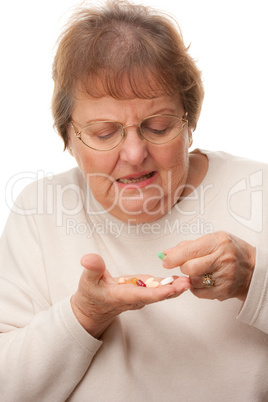 Attractive Senior Woman and Pills.