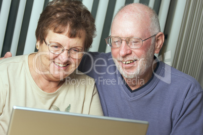 Senior Adults on Laptop Computer