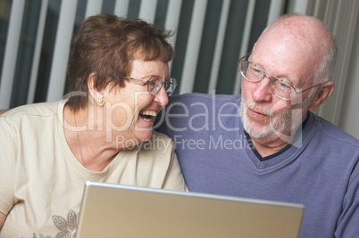 Senior Adults on Laptop Computer