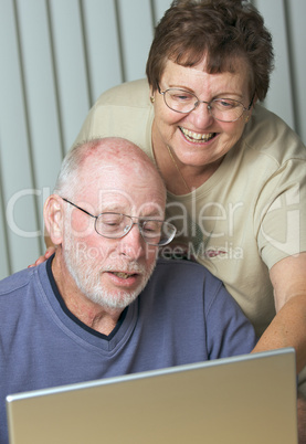 Senior Adults on Laptop Computer