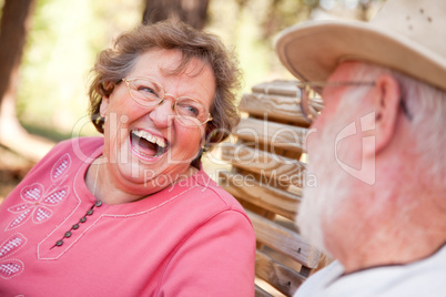 Loving Senior Couple Outdoors