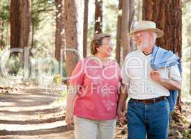 Loving Senior Couple Walking Together