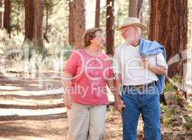 Loving Senior Couple Walking Together