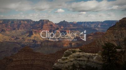 (1135) Grand Canyon Arizona Landscape Rain Storm Clouds Timelapse